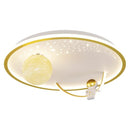 Astronaut Planet Design LED Ceiling Lamp Modern Kids Lighting Boys Girls Bedroom - Ljojo