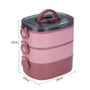 Ljojo 3-Layer Stainless Steel Lunch Box - Leakproof & Microwavable Food Container