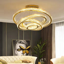 Ljojo Luxury Crystal Living Room Chandelier Pendant Light Glass Ceiling Lamp