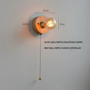 Ljojo Walnut Wood Retro LED Wall Lamp Stylish & Energy Efficient Lighting for Foyer Bedrooms