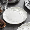 Ljojo Matte Water Ripple Ceramic Plate Steak Pasta Dessert Snack Molecular Cuisine Dish