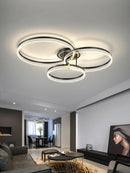 Ljojo LED Ring Ceiling Lamp Modern Creative Design for Living Room Hall Dining Bedroom