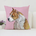 Bull Terrier Art Anime Pillow Cover 40x40 Ljojo Home Decor Throw Pillow