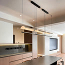 Ljojo Modern Acrylic LED Pendant Light for Dining Room | Long Strip Chandelier with Minimalist Design
