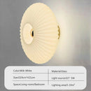 Ljojo Glass Wall Sconce Ambient Bedroom Light Fixture - Indoor Home Decor