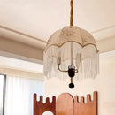 French Chandeliers LED Hanging Lamps Tassel Design for Elegant Living Room - Ljojo