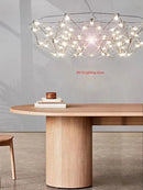 80cm Modern Nordic Pendant Light Stainless Steel for Creative Bedroom Atmosphere by Ljojo
