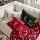 Embroidered Christmas Tree Decorative Pillowcase by Ljojo