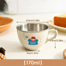 Ljojo 170ml Double Wall Stainless Steel Water Cup for Kids