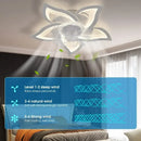 Ljojo Minimalist Bedroom Fan Lamp - Smart Silent Ceiling Fan for Living Room