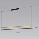 Ljojo Modern Acrylic LED Pendant Light for Dining Room | Long Strip Chandelier with Minimalist Design