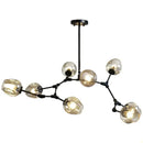 Nordic Arts Glass Chandeliers for Living Room - Amber LED Pendant Lights by Ljojo