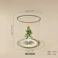Ljojo 3D Animal Glass Cup, 350ml, Christmas Theme, Cartoon Animal Shape