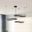 LED Circle Chandelier | Modern Nordic Dining Room Pendant Light by Ljojo