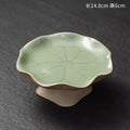 Ljojo Lotus Leaf Dish: New Chinese Style Dim Sum Tea Snack Dry Fruit High-Foot Plate