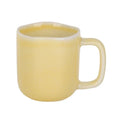 Ljojo 440ml Ceramic Coffee Mug with Handle, Solid Color Irregular Cup Home Breakfast Oat Cup
