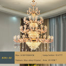 French Crystal Chandelier Luxury Living Room Candle Lamp Ljojo