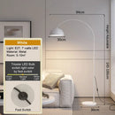LED Fishing Floor Lamp Modern Stand Light Gold Black White Living Room Decoration