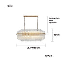 Nordic Luxury Crystal Pendant Light for Living Room, Bedroom - Ljojo