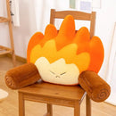 Ljojo Lumbar Support Cushion for Office, Car, Sofa - Flame Pattern, Comfortable Sitting Experience
