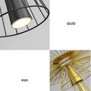 Ljojo Luxury Black Gold Chandelier for Living Dining Kitchen Island