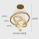 Ljojo Luxury Crystal Pendant Chandelier for Living Room Dining Room Lighting