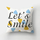 Blue Elk Geometric Pillow Case Cover by Ljojo - Fresh Animal Print Home Decoration
