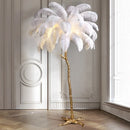LED Feather Floor Lamp by Ljojo: Stylish Ostrich Ins Live Room Decor