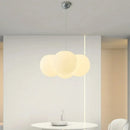 Milky White Glass Ball Chandelier for Living Room by Ljojo