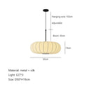 Silk Pendant Lights Chandelier Kitchen Dining Living Room by Ljojo