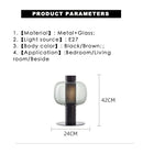 Ljojo LED Glass Table Lamp: Modern Nordic Design for Home Decor & Lighting