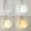 Ljojo Glass Bubble Wall Sconce Light Glossy Frost Lampshade for Living Room and Bedroom