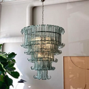 Vintage Murano Glass Chandelier: Double Layer Retro Pendant Light by Ljojo