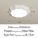 LED Cream Nordic Flower Ceiling Light for Bedroom and Bathroom by Ljojo