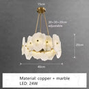 Natural Marble Chandelier Pendant Light for Living Room | Modern Home Decor by Ljojo