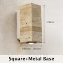 Ljojo Modern Wabi Sabi Limestone Wall Light Sconce LED Lighting Decor for Bedroom and Living Room