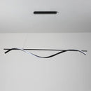 Ljojo LED Strip Chandelier - Nordic Minimalist Design - Modern Kitchen & Bedroom Pendant Light