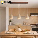 Modern Stone Shade Kitchen Island Pendant Light by Ljojo: Single/Double/Triple Head 10/60/80cm Bar Lighting