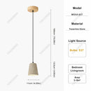Modern Stone Shade Kitchen Island Pendant Light by Ljojo: Single/Double/Triple Head 10/60/80cm Bar Lighting