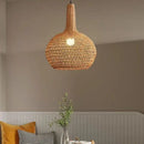 Wabi-Sabi Cap Rattan LED Pendant Lights - Japanese Tea Room Chandelier by Ljojo