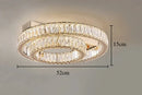 Luxury Crystal LED Ceiling Hanging Lamp High-end Living Room Villa Pendant Light Ljojo