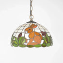 Bunny Chandelier Lovely Rabbit Stained Glass Pendant Lamp by Ljojo