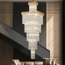 Ljojo Luxe Hollow Crystal Chandelier - Modern Long Staircase Villa Lighting