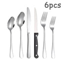 Ljojo 48-Piece Stainless Steel Tableware Set with Storage Box