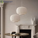 White Pumpkin-Shaped LED Pendant Lamps for Modern Home Decor by Ljojo