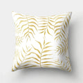 Golden Leaf Tropical Pillow Cover for Home Decor by Ljojo