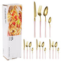 Ljojo 16-Piece Stainless Steel Tableware Set for Restaurants, Hotels, and Homes