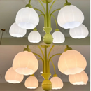 Modern Glass Pumpkin Chandelier for Dining Room Living Room Bedroom Hanging Lamp by Ljojo