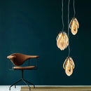 Ljojo LED Glass Chandelier - Full Copper Creative Design for Living Dining Room