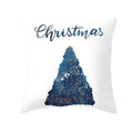 Ljojo Light Luxury Blue Abstract Print Throw Pillow Cover - Marble Stripe